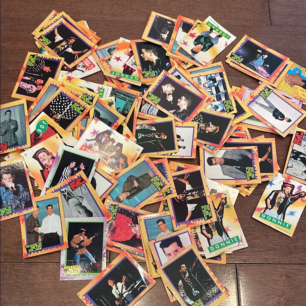 Collection of Vintage Music NKOTB Trading Cards TOPS